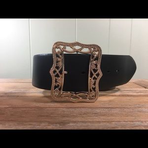 Elastic & Leather Belt - Plus Size